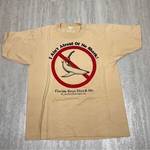Vintage Florida Keys Dive shop shirt I Ain't afraid of no shark